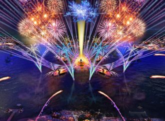 Construction continues on EPCOT’s new nighttime lagoon show HarmonioUS, opening date unknown
