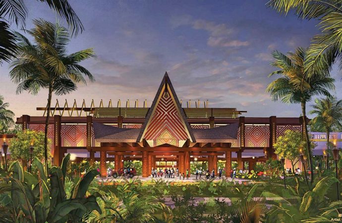 Disney’s Polynesian Village Resort at Walt Disney World refurbishment updates, includes new entrance