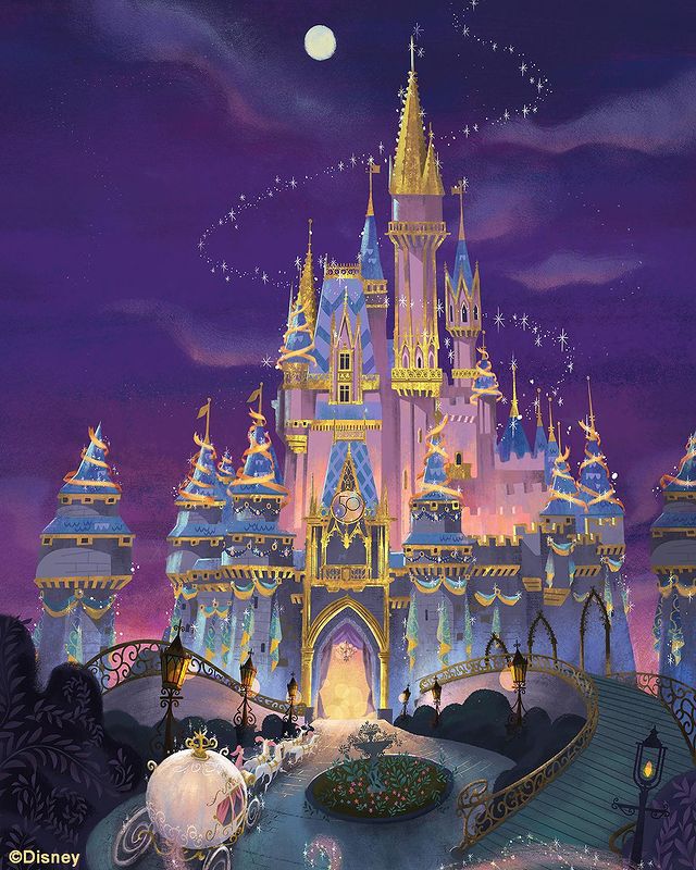 disney world castle wallpaper hd