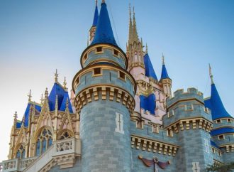 Cinderella Castle begins its transformation for Walt Disney World’s 50th anniversary