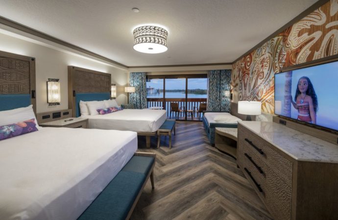 Disney unveils a first look at Disney’s Polynesian Village Resort’s “Moana” themed guest rooms, resort expected to open in late July