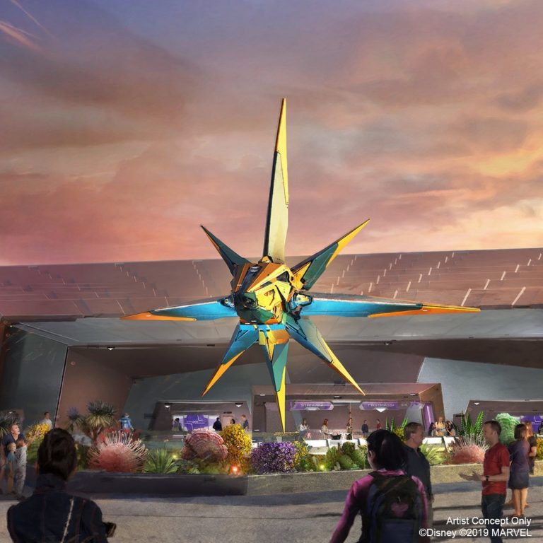 Nova Corps Starblaster Ship Begins Descent At Guardians Of The Galaxy ...