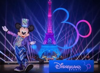 Mickey Mouse lights up the Eiffel Tower to celebrate Disneyland Paris’s 30th Anniversary