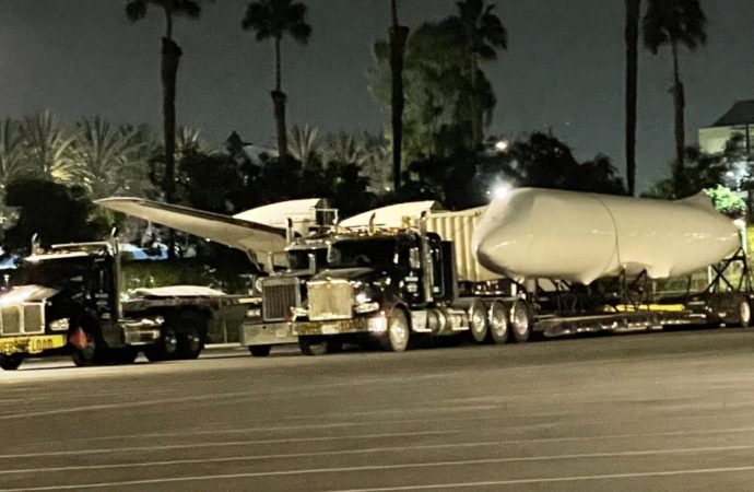 Walt Disney’s plane arrives back in California for the first time since 1992 for D23 Expo